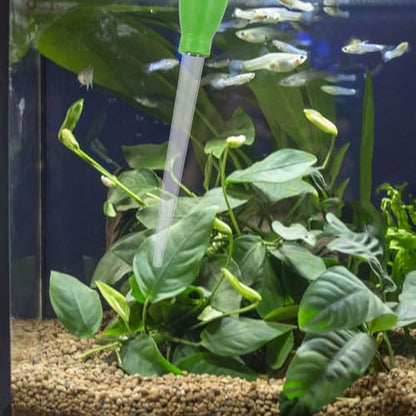 COHEALI Manual Fish Tank Water Changer Dropper for Small Aquariums, Acrylic Compact Design Waste Removal Tool, Suitable for Gravel Cleaning and Fish Feeding Tubes