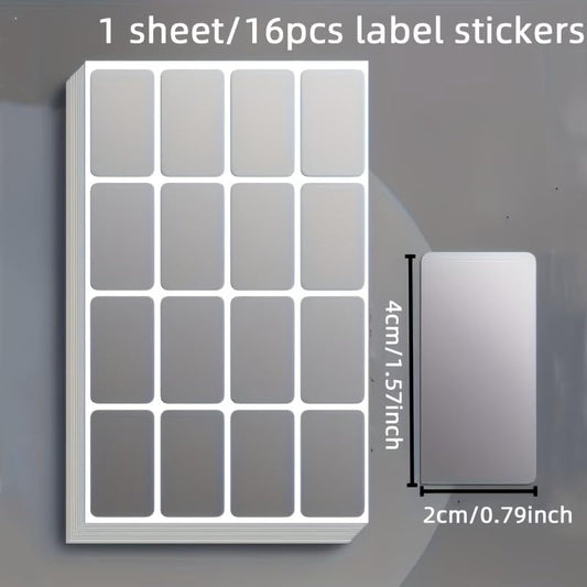 160Pcs Waterproof Oilproof PET Label Stickers, Writable Self-Adhesive Tags for Item Names, Samples & Storage - color: Colorful 87