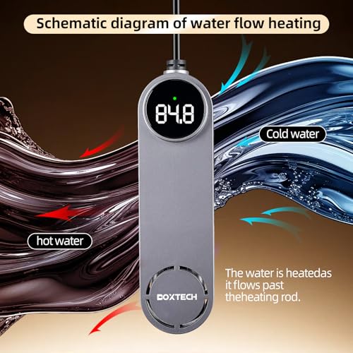 Submersible Aquarium Heater, Fish Tank Heater, for 5-20 Gal(75W) | Ceramic-Metal, with External Control and Digital Thermostat, Overheat Protection, Safe to Use, Adjustable Temperature