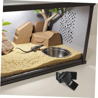 POPETPOP 6pcs Aquarium Lock Buckles for Reptile Tanks Secure Clips for Turtle Feeding Boxes and Snake Enclosures Easy to Install and Durable Material for Amphibian and Reptile Habitats