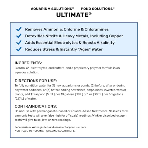 Hikari Usa AHK72236 Ultimate Cloram-X Water Conditioner for Aquarium, 16-Ounce