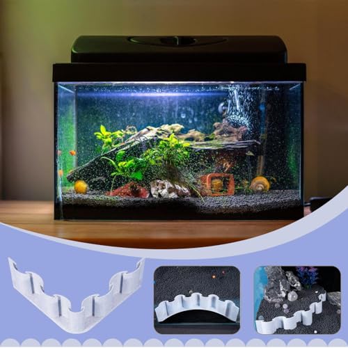 Aquarium Gravel Divider Fish Tank Sand Screen Substrate Fence | Aquarium Accessories, Fish Tank Landscaping Decorative Board for Sand Water Grass Mud Isolation - style: C