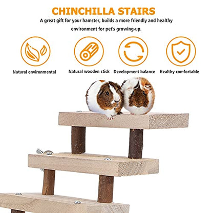 Balacoo Wood Hamster Ladder 3.93 x 1.96 x 0.51In | Climbing stairs, Hamsters chinchillas and sugar gliders, Wood construction