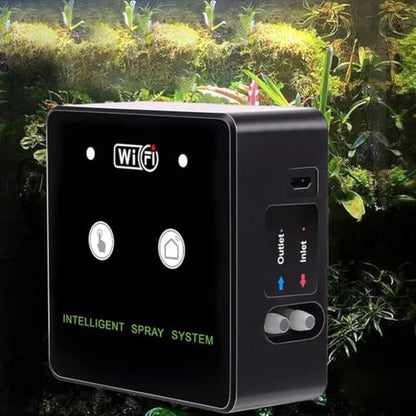 WiFi Terrarium Misting System, 360° Rotating Spray Nozzle with Timed Control, Automatic Humidifier Kit Rainforest Plant Reptile, USB Powered(4 nozzle) - size: 4 nozzle