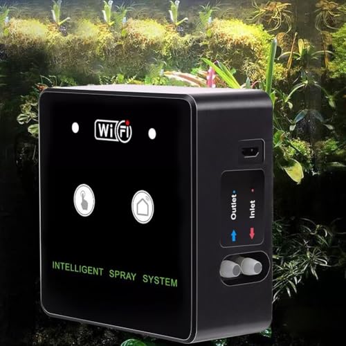 WiFi Terrarium Misting System, 360° Rotating Spray Nozzle with Timed Control, Automatic Humidifier Kit Rainforest Plant Reptile, USB Powered(4 nozzle) - size: 4 nozzle