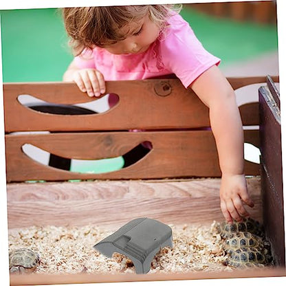 Abaodam 2pcs Turtle Basking Platform for Aquatic Turtles Durable Reptile Dock with Suction Cups Climbing Stand for Tanks and Aquariums Promotes Climbing and Exercise - color: Dark Grey