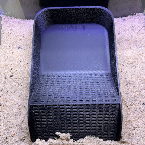 Hermit Crab Watering Pool | Platform Pool Accessory with Access Ramp for Hermit Crabs | 6.5" x 4" | Made in USA (Salt Only, Black) - color: Salt Only, Black