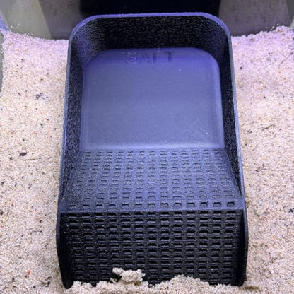 Hermit Crab Watering Pool | Platform Pool Accessory with Access Ramp for Hermit Crabs | 6.5" x 4" | Made in USA (Salt Only, Black) - color: Salt Only, Black