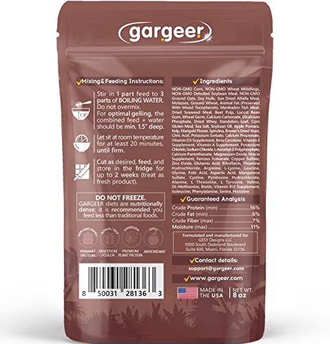 Gargeer 8oz Bugs & Insects Gel. for Roaches, Crickets & Worms, Made in USA | Expert-crafted, filler-free gourmet nutrition for thriving insects. Because a healthier bug means a healthier pet! - size: 8 Ounce (Pack of 1)