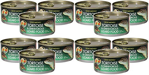Zoo Med Land Tortoise & Omnivorous Lizard Food - Canned 6 oz - Pack of 12