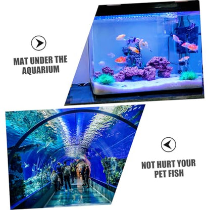 SUPVOX 2pcs Fish Tank Mat Thick Non- Cushion for Aquariums Leveling Pad -Aging Under-Tank Mat for Fish and Reptiles