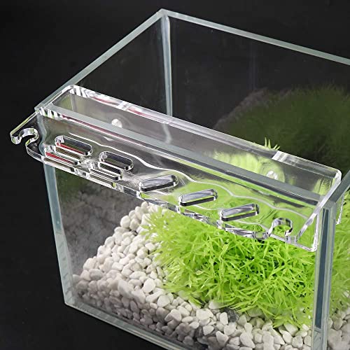 Vctitil Aquarium Plant Tools Holder Aquarium Tank Tool Acrylic Holder Grass Maintenance Tool Storage Rack for Tweezer Scraper Scissor Cleaning Tool
