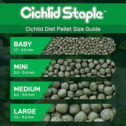 Hikari Cichlid Staple Floating Baby Pellets for Pets, 2-Ounce - color: Black, size: 2.01 Ounce (Pack of 1)