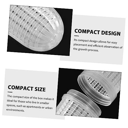 10pcs Professional Rainworms Box Ventilated Design Breeding Box for Home Use Worm Bait Containers