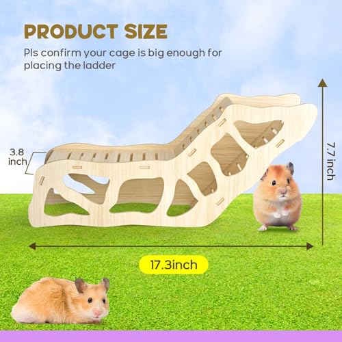 Hamster Tunnel Hideout Climbing Ladder for Burying in Hamster Bedding or Connecting with Hamsters Nut Stuff Hamsters Cage Accessories