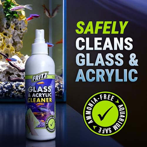 Fritz Aquatics Aquarium Glass & Acrylic Cleaner Spray for a Crystal Clear Tank (8-Ounce)
