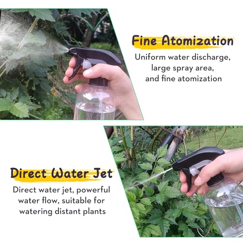 Bynccea Spray Bottle Empty Spray Bottles PET -10 oz/300 ml Plastic Water Sprayer bottles Refillable Containers Fine Mist Small Spray Bottles for Hair，Cleaning Solutions, Cooking