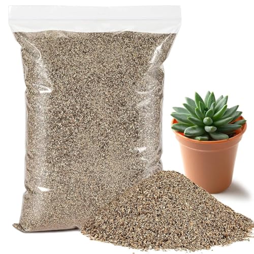 Sukh 16oz Organic Vermiculite for Plants - Gardening & Potting Supplies | Soil Amendment for Seed Starting, Indoor Potting, Gardening, Fine - Moisture Retention, Coarse - Aeration & Drainage - size: 5-8MM