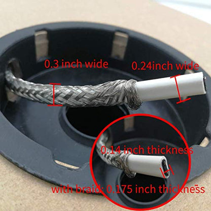 HEATIT Mobile Home 100’ HTM Braid Self Regulating heat cable 1* Connect kit | Designed for metal and plastic water pipes in dry indoor locations to help prevent freezing. - size: 100-K