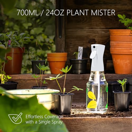 FLAIROSOL BOTANICA Continuous Plant Mister, 24oz/700ml, Leakproof | Continuous ultra fine mist for flowers, gardening & houseplants, leakproof, refillable mist sprayer