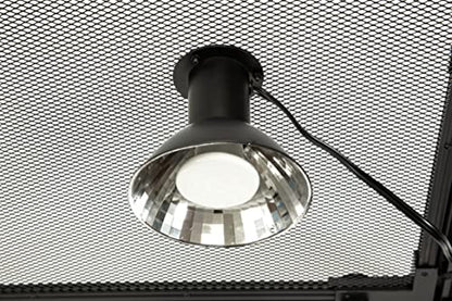 Reptile Mini-Ceramic Heat Emitter Dome Fixture with 54" AC Cord and Switch