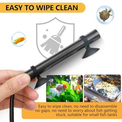 hygger Mini Submersible Aquarium Heater, Turtle and Betta Fish Tank Heater with Digital Display External Controller Freshwater