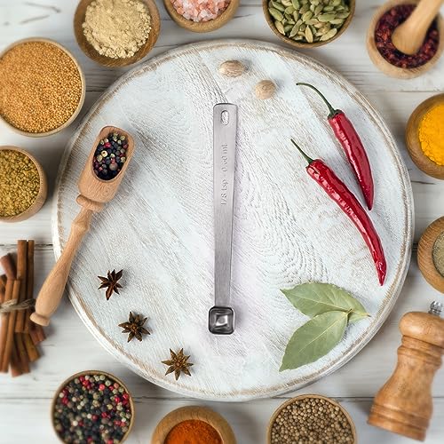 1PCS 1/8tsp(0.6ml) Tiny Measuring Spoon, Small Teaspoon for Tiny Amounts | High Precision, Food-Grade Stainless Steel, ‌Rust-Free, Dishwasher-Safe, Easy-Read Markings, Multi-Purpose, Sturdy & Durable - size: 1/8tsp|0.6ml