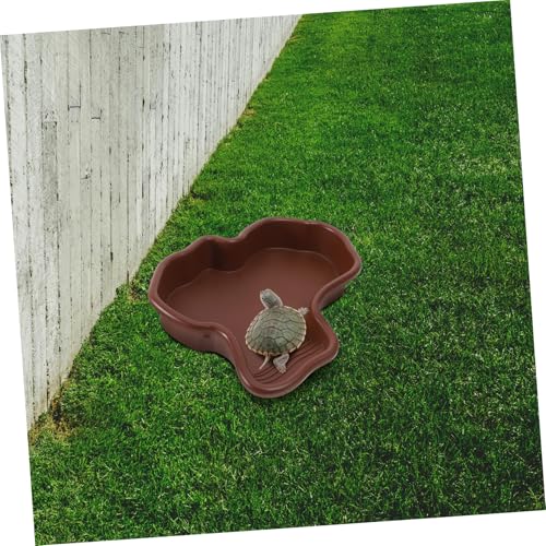 Large Tortoise Bathing Dish Versatile Reptile Water Basin for Turtles and Frogs Durable Design for Comfortable Soaking and Resting Terrariums