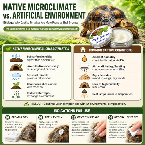 KR. LIF Tortoise Shell Balm Conditioner for Sulcata & Russian Tortoise – Turtle Shell Moisturizer Protector for Reptile Dry Skin Care 2.6 Oz