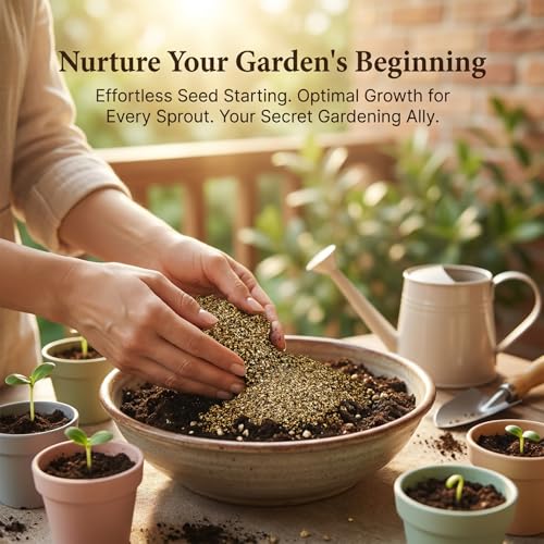 Sukh 14.6oz Organic Vermiculite for Plants - Gardening & Potting Supplies | Soil Amendment for Seed Starting, Indoor Potting, Gardening, Fine - Moisture Retention, Coarse - Aeration & Drainage - size: 1-3MM