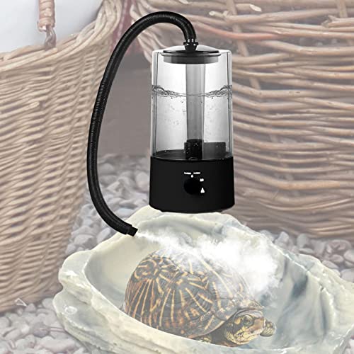 Reptile Humidifier Mister, 4L Top Fill Terrarium Fogger with Extension Hose, 25W Adjustable Mist for Reptile and Amphibian Habitats
