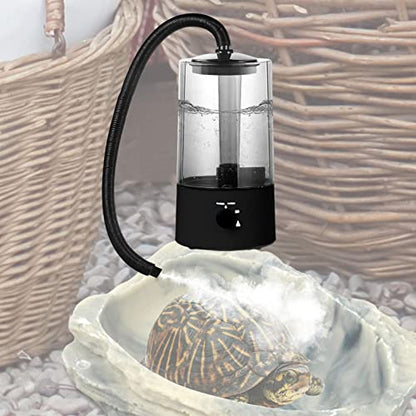 Reptile Humidifier Mister, 4L Top Fill Terrarium Fogger with Extension Hose, 25W Adjustable Mist for Reptile and Amphibian Habitats