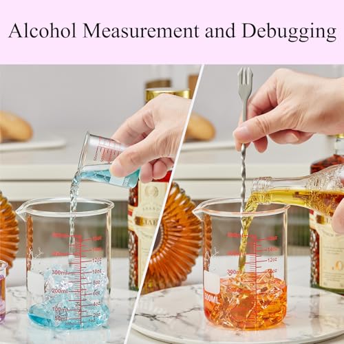 High Borosilicate Glass Measuring Cup Set-V-Shaped Spout，Includes 250ml(8OZ), 500ml(16OZ), and 1000ml(32OZ) Glass Measuring Beaker, Easy to Read - size: 250ml/500ml/1000ml (8oz/16oz/32oz)