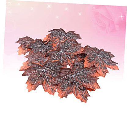 VOSAREA Snakes Cage Decor Reptile Tank Decor Pet Supplies Reusable Maple Leaf Litter