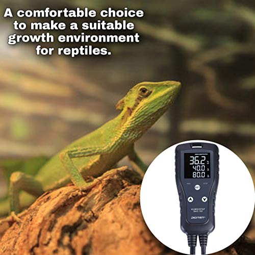 Digital Humidity Controller Humidistat Pre-Wired Plug Simple-Stage AC 110V -240V with High Accuracy Humidity Sensor for Dehumidifier Humidifier Reptiles Greenhouse Exhaust Fan Fermentation