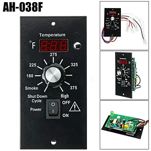 Digital Thermostat Controller, LED Display Temperature Control Panel Barbecue Grill Replacement Part, Replacement Thermostat Kit Parts Digital Pro Controller for All Traeger - size: without Probe Sensor