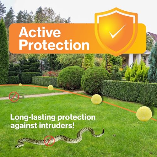 Natural Snake Repellent for Yard Powerful Pet Safe,Moth Balls for Home Lawn Garden Camping Fishing Home to Repels Snakes and Other Pests - 15 Pack