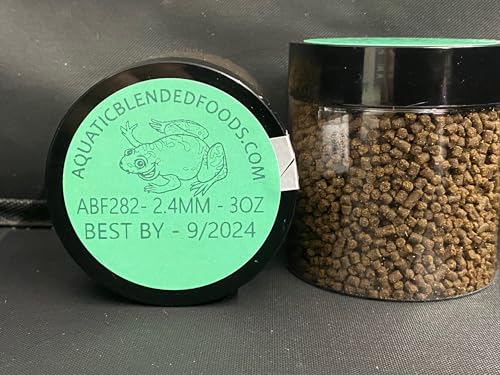 African Clawed Frog Soft Food Bits - Aquatic Frog Food 2.4mm with Squid,Shrimp & Spirulina A282FC (3oz) - size: 3 Ounce (Pack of 1)
