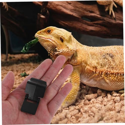 Happyyami 6pcs Reptile Terrarium Covers Screen Clips Turtle Tank Lock Abs Aquarium Lid Buckle Escape Reptile Terrarium Clips