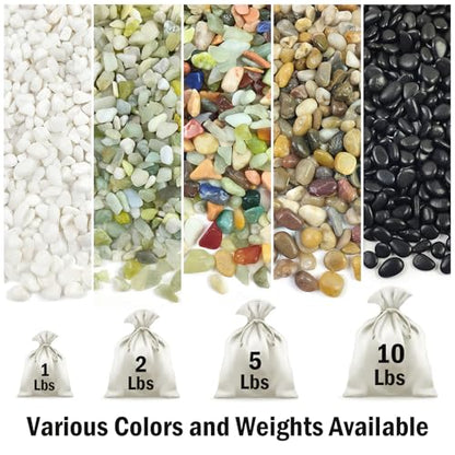FANTIAN 5 lbs Jade Pebbles for Indoor Plants,1/4 inch Polished Gravel Rocks for Plants, Succulents, Cactus, Vases, Terrarium and Outdoor Gardening - size: 5 pounds, style: Jade