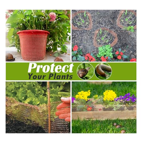 Copper Mesh Rodent Control 4" x 50 in Copper Wool for Slugs Mice Pest Snail | Copper Mesh Rodent Control Copper Wool for Slugs Mice Pest Snail Control Copper Wire Mesh for Weep Hole Covers Rodent Mesh - size: 4 inx50 in