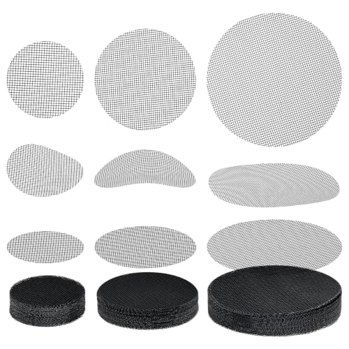 125Pc Bonsai Mesh for Plant Drainage Screen Flower Pot Hole Mesh Pad | Gardening Drainage Screen, Plant Pot Drainage Mesh, Round Flower Screen Cover Pad, Reusable Potting Mat, Preventing Soil Loss