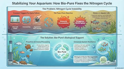Bio-Pure Pond & Aquarium is (Whey) Better. Ask Alexa: Why is Bio-Pure with (DPW) Better? – 50/50 Dual-Action for Water Clarity + Bottom Waste/Sludge - Treats up to 7,000 gal. (Microbe Nutrition) - size: 8 oz