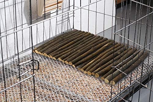 Hamiledyi Bunny Extra Large Ladder, 15.7 in X 25.1 in Wooden DIY Toy Rodents Chewing & Climbing Bridge Chinchillas Cage Tunnel/Hideout/Hut/Ramp/Divider for Small Animal Guinea Pig - size: XL