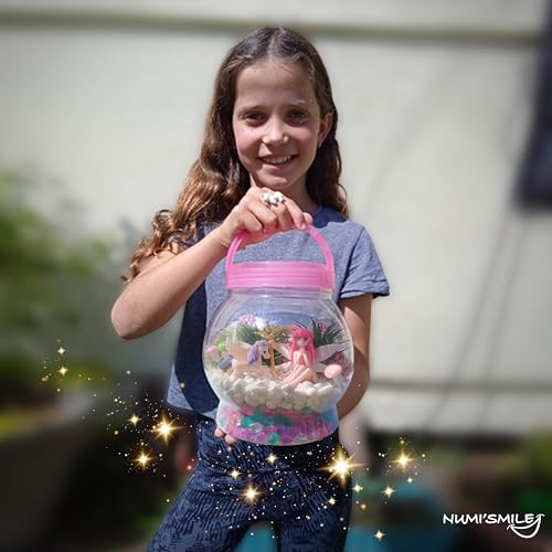 Make Your Own Light-Up Fairy & Unicorn Terrarium Arts and Crafts for Kids, Fairy Gifts for Girls Ages 4 5 6 7 8 9 10 Years, Best DIY Art Set, Unicorns Gifts & Little Girls Fairy Toys Birthday Present - style: Fairy & Unicorn