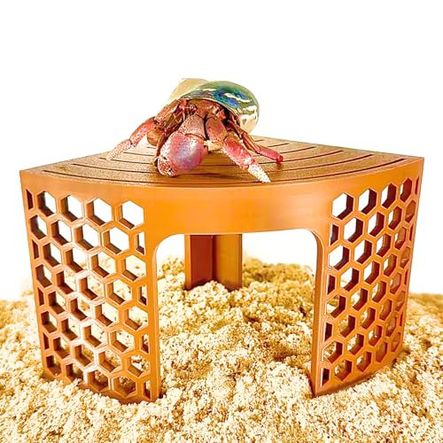 Hermit Crab Climbing Toy Corner Stand | Hermit Crab Cave Tank Decor Hide Platform | Hermit Crab Hideout Decoration Accessories Supplies Toys Ornaments