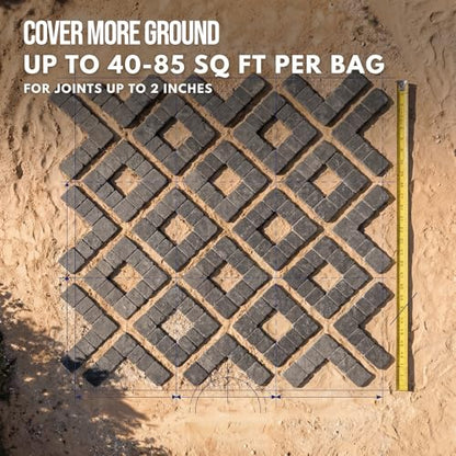 Rhino Power Bond Plus - Polymeric Sand for Pavers and Stone Joints up to a Maximum of 2 inches. (10 Pound, Slate Gray) - color: Slate Gray, size: 10 Pound