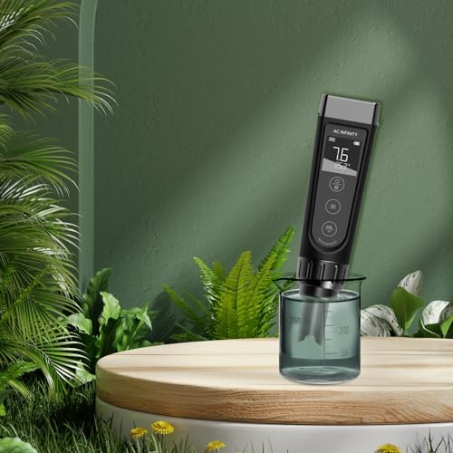 AC Infinity pH Meter PRO Kit, High Precision Digital pH Pen | ±0.1 pH Accuracy & Interchangeable Probe, Nutrient Test pH Meter for Water Hydroponics, Gardening, Aquariums, Swimming Pools - size: pH Meter PRO Kit