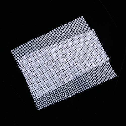 5PCS Plastic Fish Plastic Canvas Aquarium décor Tank dividers Black mesh Grid Reptile Terrarium Fish Tank Divider 5 Gallon frag Rack Betta Crawl White Crafts
