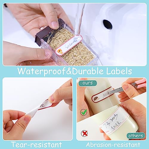 480 Baby Bottle Labels for Daycare, Waterproof Self-Laminating | Cute Animal Design, 2 Sizes, For Bottles, Lunch Boxes And School Gear - style: Cute Animal Style